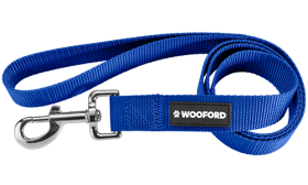 Essential Nylon Dog Leash Durable blue nylon dog leash 120cm, easy to clean, with a comfortable loop handle and a secure silver clasp.