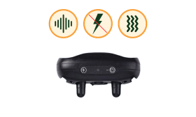 No-Shock Anti Bark Collar for Dogs No-shock anti-bark dog collar with a paw print design, rechargeable via USB, waterproof design, up to 14 days.