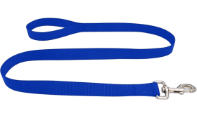 Essential Nylon Dog Leash Durable blue nylon dog leash 120cm, easy to clean, durable material and safe with a secure silver clasp.