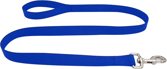 Essential Nylon Dog Leash Durable blue nylon dog leash 120cm, easy to clean, durable material and safe with a secure silver clasp.