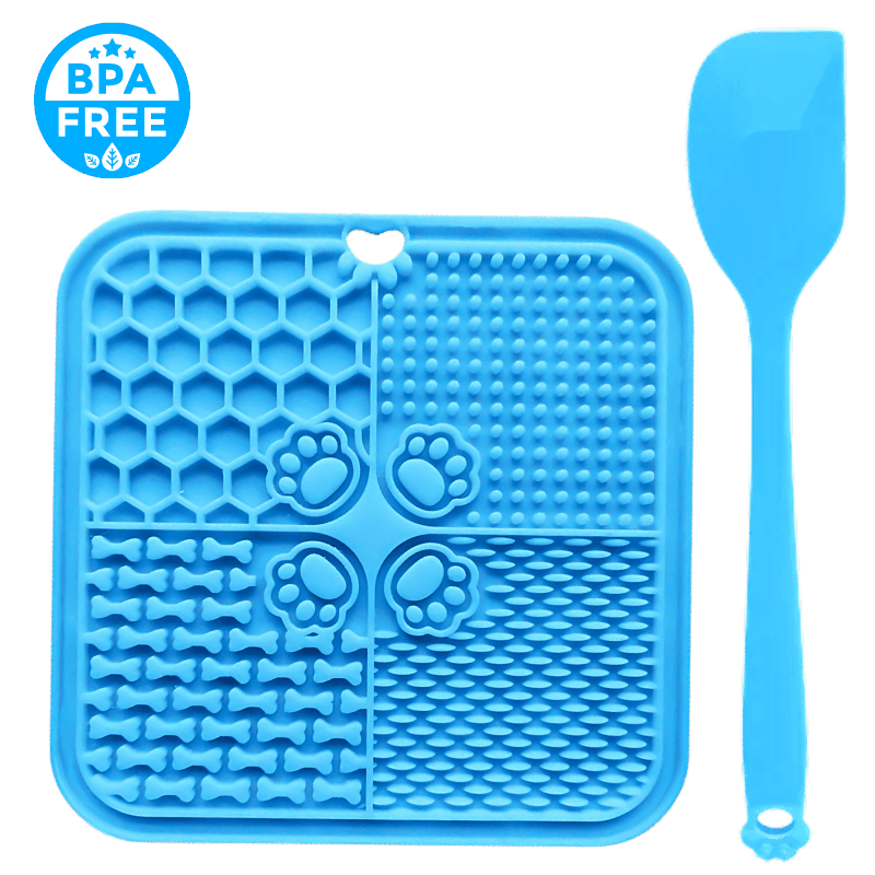 Non-Toxic Dog Lick Mat with Spatula