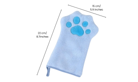 Microfibre Pet Glove Towel – Soft Coral Fleece Drying Mitt for Dogs & Cats Microfibre Pet Glove Towel – Soft Coral Fleece Drying Mitt for Dogs & Cats
