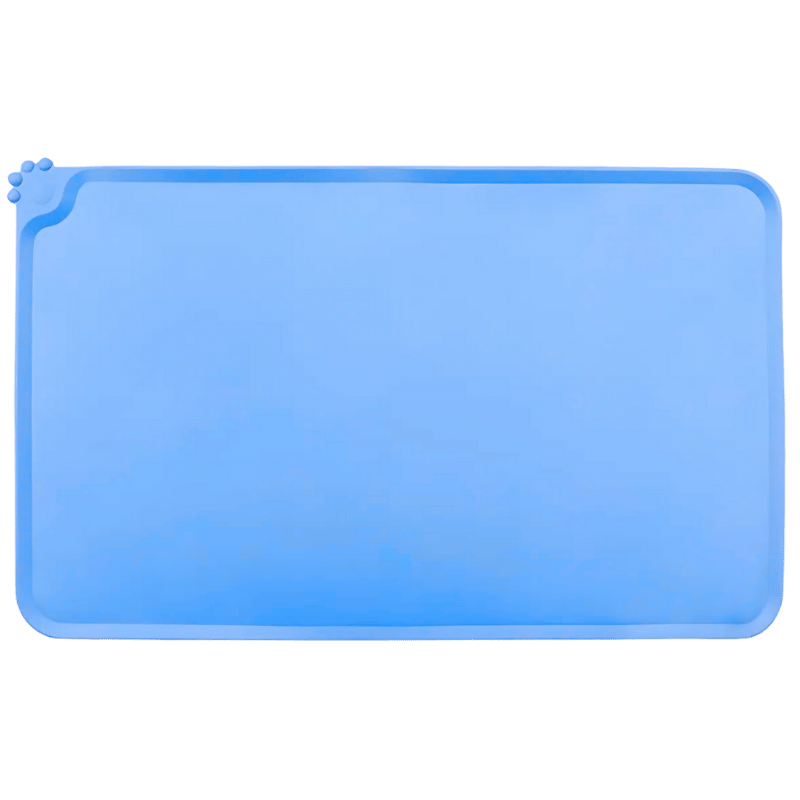 Waterproof Silicone Dog Feeding Mat with Raised Edges - Perfect Pet Bowl Mat