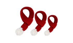 Warm Knitted Christmas Dog Scarf – Festive Pet Bandana Accessory