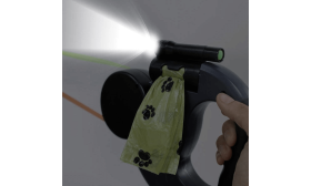 Tangle-Free Retractable Double Dog Leash with LED Light – 10ft Dual Lead for Two Dogs