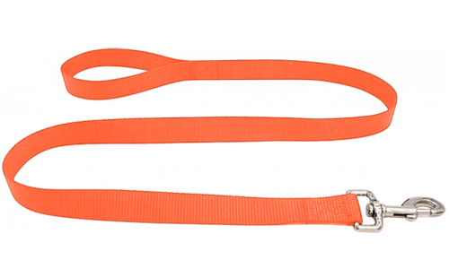 Essential Nylon Dog Leash Durable orange nylon dog leash 120cm, easy to clean, durable material and safe with a secure silver clasp.